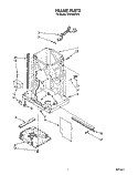 FRAME Diagram and Parts List for TC8700XYP3  Whirlpool Trash Compactor