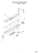 CONTROL PANEL Diagram and Parts List for KESC307BAL9  KitchenAid Range