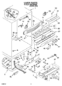 LINER PARTS Diagram and Parts List for KBRC36FMS01  KitchenAid Refrigerator