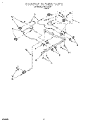 COOKTOP BURNER Diagram and Parts List for SF387PEYB8  Whirlpool Range