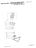 MOTOR AND DRIVE PARTS Diagram and Parts List for KUCC151LPA0  KitchenAid Trash Compactor