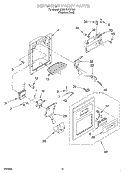 DISPENSER FRONT Diagram and Parts List for 6GD27DFXFS01  Whirlpool Refrigerator