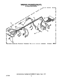 WIRING HARNESS Diagram and Parts List for KAWE760WAL1  KitchenAid Washer