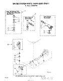 WATER SYSTEM (SUDS ONLY) Diagram and Parts List for LA7680XPW2  Whirlpool Washer