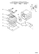 INTERNAL OVEN Diagram and Parts List for KEMC378HBT1  KitchenAid Microwave Oven Combo