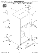CABINET PARTS Diagram and Parts List for KTRC19MKSS03  KitchenAid Refrigerator