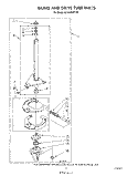 BRAKE AND DRIVE TUBE Diagram and Parts List for 6LA5800XTM0  Whirlpool Washer