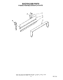 BACKGUARD Diagram and Parts List for SF3020SRW3  Whirlpool Range