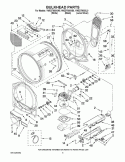 Part Location Diagram of W10159631 Whirlpool TUBE