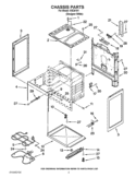 CHASSIS PARTS Diagram and Parts List for IVE30101  Inglis Range