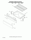 DRAWER & BROILER PARTS Diagram and Parts List for GFG461LVB2  Whirlpool Range