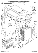 CABINET LINER AND DOOR PARTS Diagram and Parts List for KUIS18PNJW6  KitchenAid Ice Maker