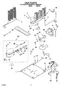 UNIT, OPTIONAL Diagram and Parts List for RT18AKXKQ01  Roper Refrigerator