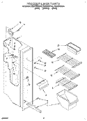 FREEZER LINER Diagram and Parts List for ED22DKXDN01  Whirlpool Refrigerator