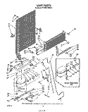 UNIT Diagram and Parts List for ET16XK1MWR3  Whirlpool Refrigerator