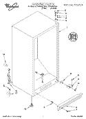 CABINET, LIT/OPTIONAL Diagram and Parts List for EV200NXEW04  Whirlpool Freezer