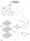 UNIT Diagram and Parts List for RF3661XDW0  Whirlpool Range