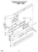 CONTROL PANEL, LIT/OPTIONAL Diagram and Parts List for RB1005XYW5  Whirlpool Wall Oven