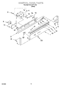 CONTROL PANEL PARTS Diagram and Parts List for GCAM2701JQ0  Whirlpool Washer