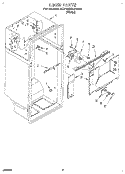 LINER Diagram and Parts List for 6ET18ZKXAW00  Whirlpool Refrigerator