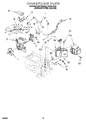 OVEN INTERIOR, LITERATURE Diagram and Parts List for MT5151XDZ0  Whirlpool Microwave