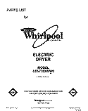 SECTION Diagram and Parts List for LE5770XWW0  Whirlpool Dryer