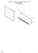 OPTIONAL WALL CAP ACCESSORIES Diagram and Parts List for KECM860TBC1  KitchenAid Cooktop