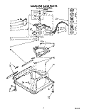 MACHINE BASE Diagram and Parts List for TAWL200WW1  Estate Washer
