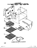 OVEN Diagram and Parts List for RF366PXXN2  Whirlpool Range