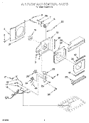 AIR FLOW AND CONTROL Diagram and Parts List for ACM072XE0  Whirlpool Air Conditioner