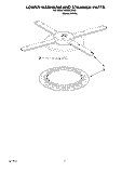 LOWER WASHARM AND STRAINER Diagram and Parts List for KUDB23HB0  KitchenAid Dishwasher