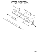 CONTROL PANEL PARTS Diagram and Parts List for KGSI901PSS00  KitchenAid Range