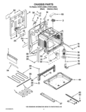 CHASSIS PARTS Diagram and Parts List for GY397LXUB03  Whirlpool Range