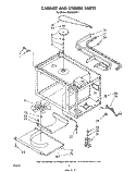 CABINET AND STIRRER Diagram and Parts List for MW8900XS1  Whirlpool Microwave