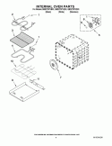 INTERNAL OVEN PARTS Diagram and Parts List for GBS279PVS03  Whirlpool Wall Oven