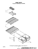 SHELF Diagram and Parts List for ET18JKYSW03  Whirlpool Refrigerator