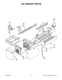 Part Location Diagram of W10458987 Whirlpool HARNESS, ICE MAKER