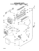 ICEMAKER PARTS - PARTS NOT ILLUSTRATED Diagram and Parts List for KSFS25FKBL02  KitchenAid Refrigerator