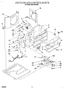 AIR FLOW AND CONTROL Diagram and Parts List for BPAC1200AS0  KitchenAid Air Conditioner