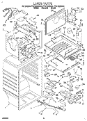 LINER Diagram and Parts List for ET21DMXDW01  Whirlpool Refrigerator