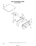 TOP AND CONSOLE Diagram and Parts List for LG4936XMW1  Whirlpool Dryer