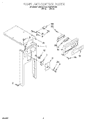 PANEL AND CONTROL Diagram and Parts List for TU900QPDB0  Whirlpool Trash Compactor