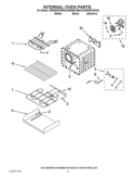 INTERNAL OVEN PARTS Diagram and Parts List for KERS807SSS04  KitchenAid Range