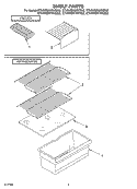 SHELF, OPTIONAL Diagram and Parts List for ET4WSKXKZ02  Whirlpool Refrigerator