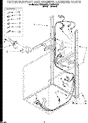 DRYER SUPPORT AND WASHER HARNESS Diagram and Parts List for LTG6234AN3  Whirlpool Washer Dryer Combo