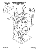 SECTION Diagram and Parts List for LER5634AW0  Whirlpool Dryer