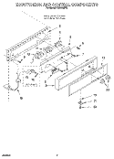ESCUTCHEON AND CONTROL COMPONENTS Diagram and Parts List for EC5150WV2  Whirlpool Ice Maker
