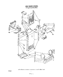 AIR FLOW Diagram and Parts List for ED25EMXPWR1  Whirlpool Refrigerator
