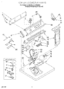 SECTION Diagram and Parts List for LEC8858EZ0  Whirlpool Dryer