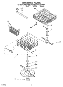 DISHRACK Diagram and Parts List for TUD6000KB1  Estate Dishwasher